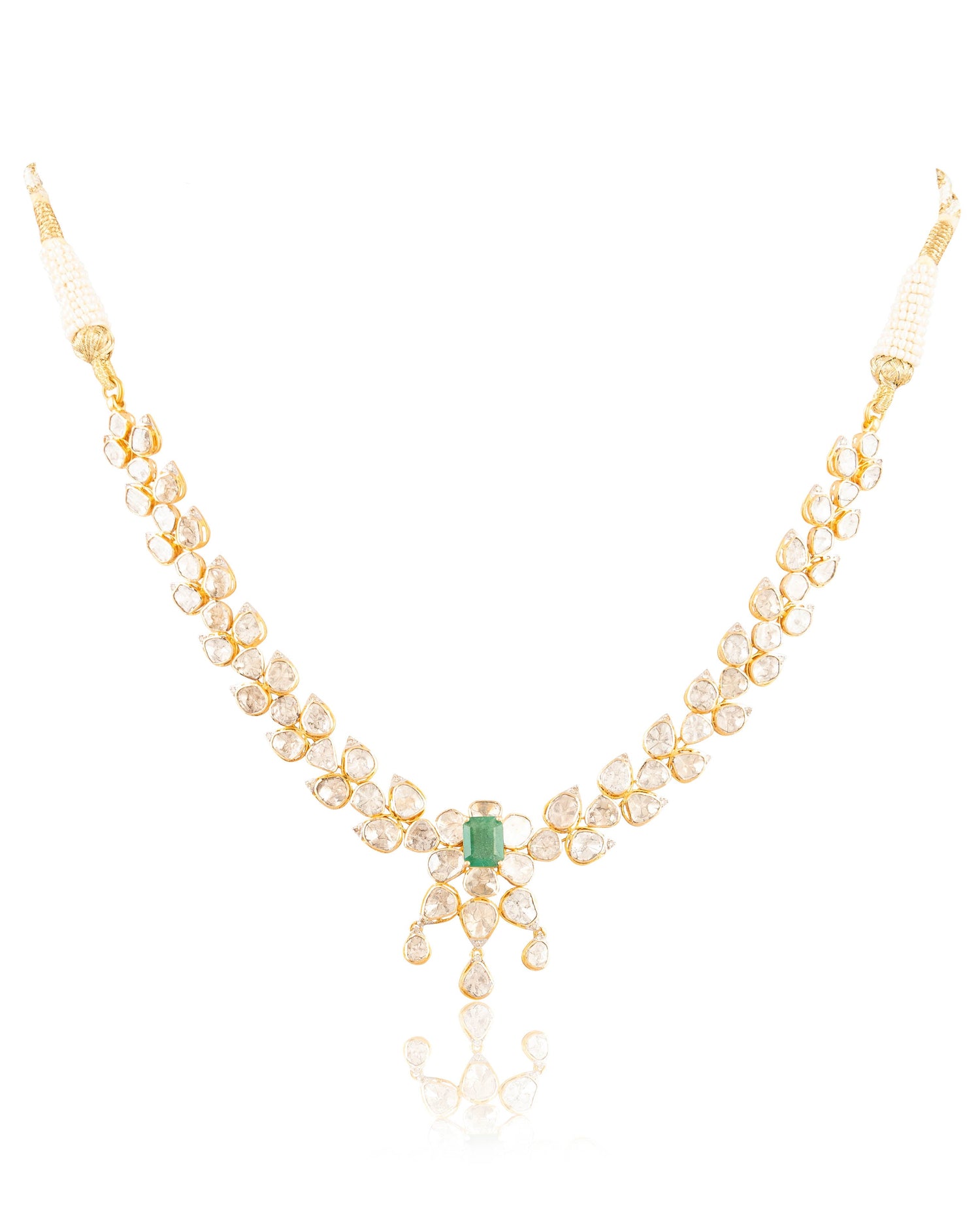 Naina Polki And Diamond Necklace