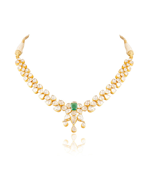 Naina Polki And Diamond Necklace