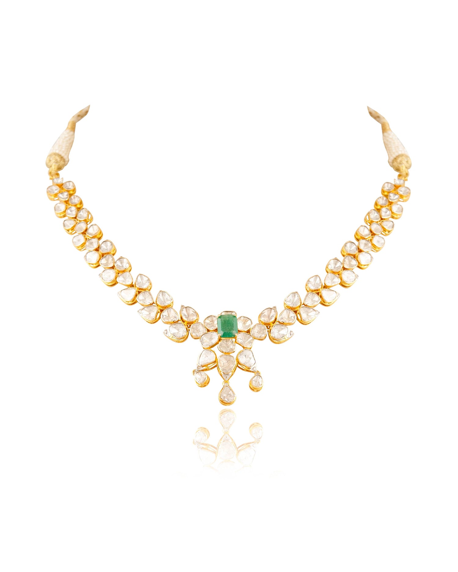 Naina Polki And Diamond Necklace