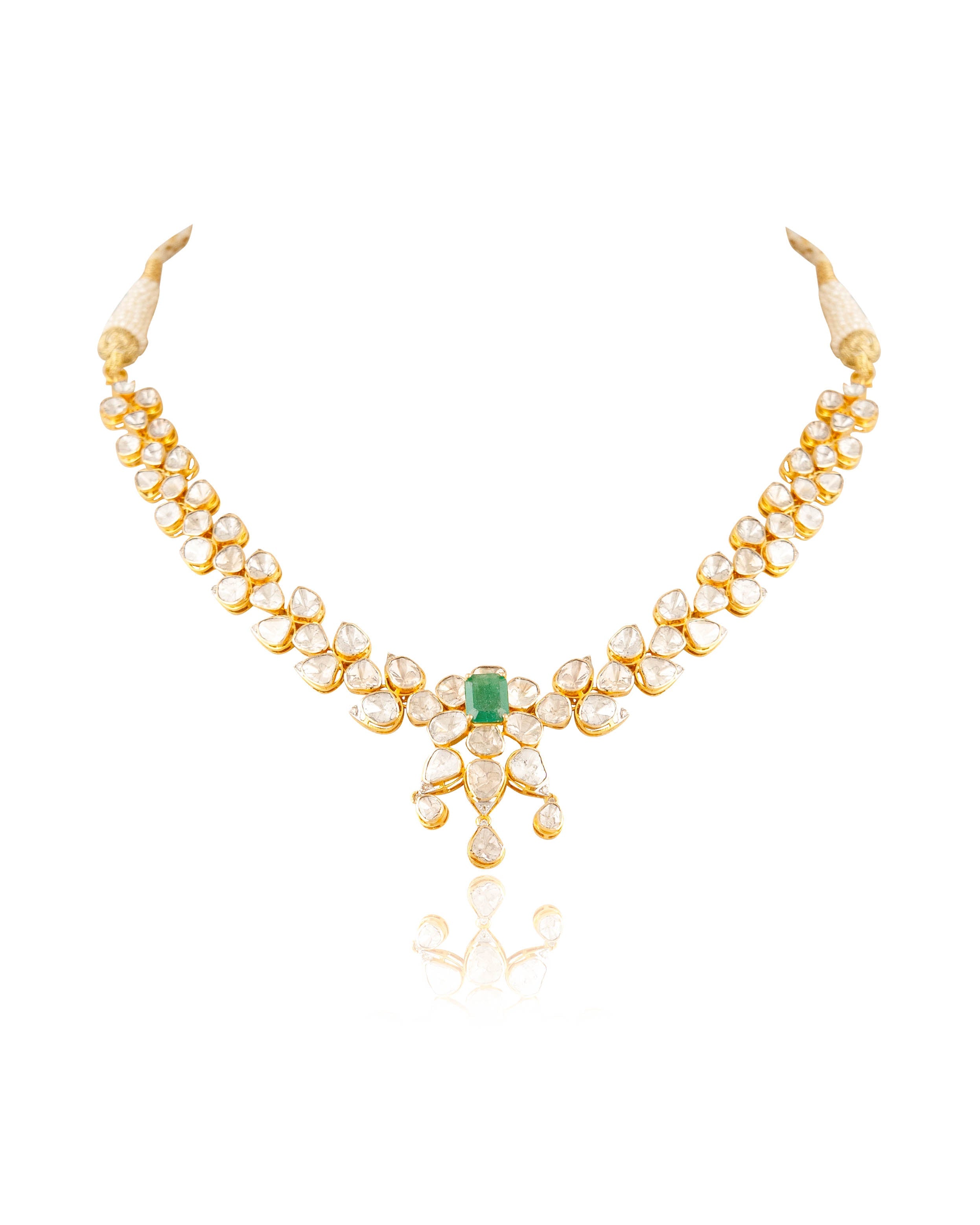 Naina Polki And Diamond Necklace