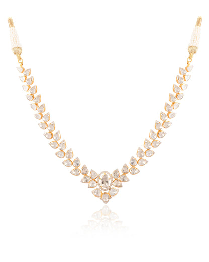 Bhumi Polki And Diamond Necklace