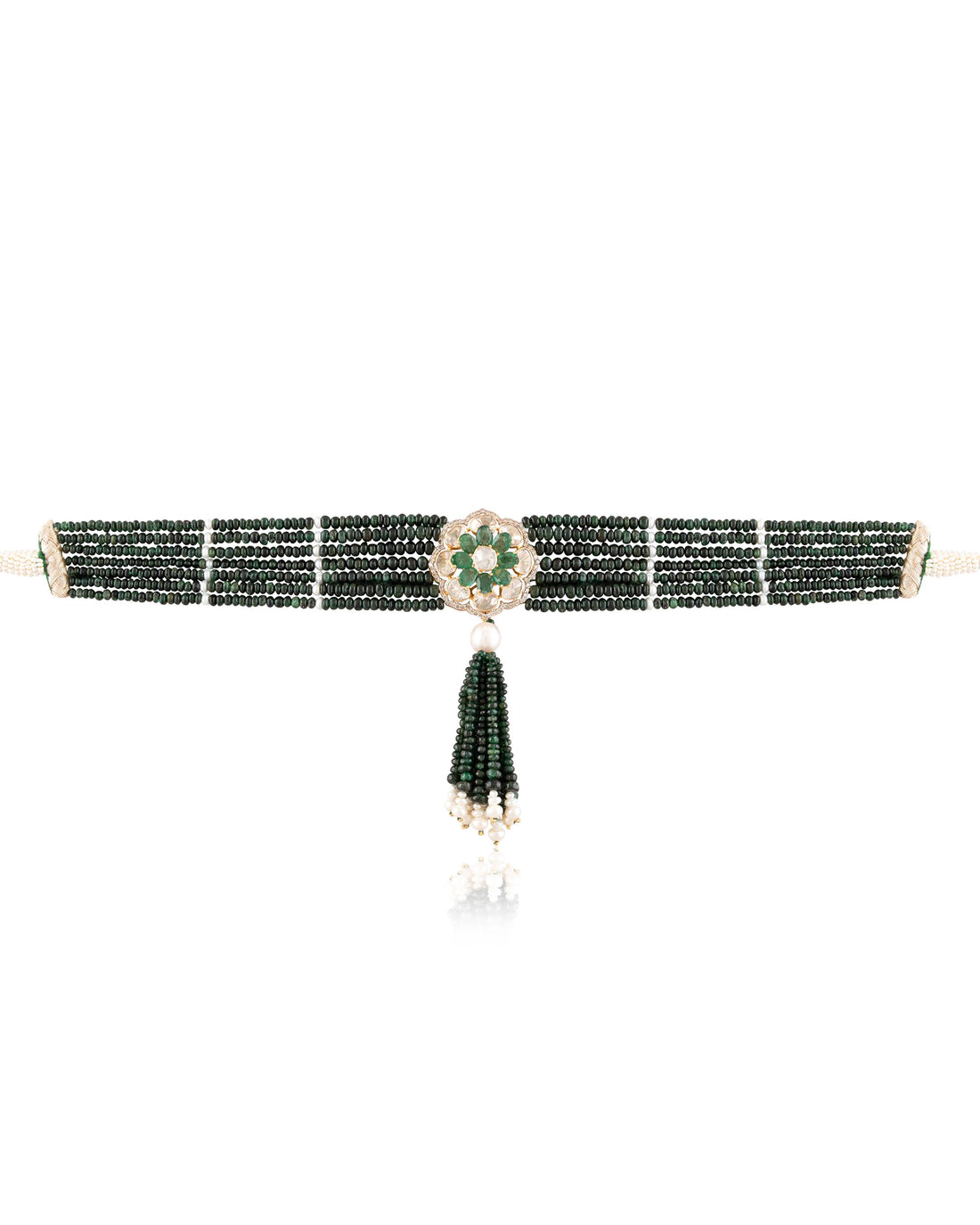 Vidya Polki And Diamond Bead Choker