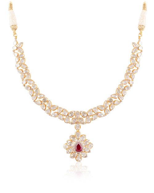 Sahara Polki And Diamond Necklace