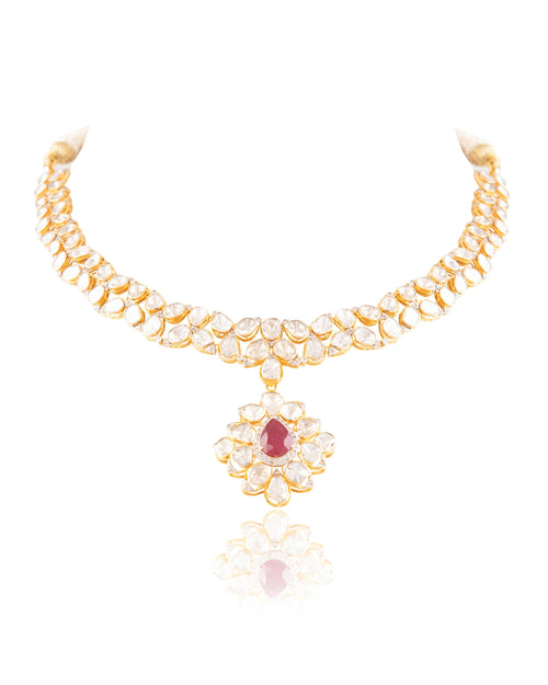 Sahara Polki And Diamond Necklace