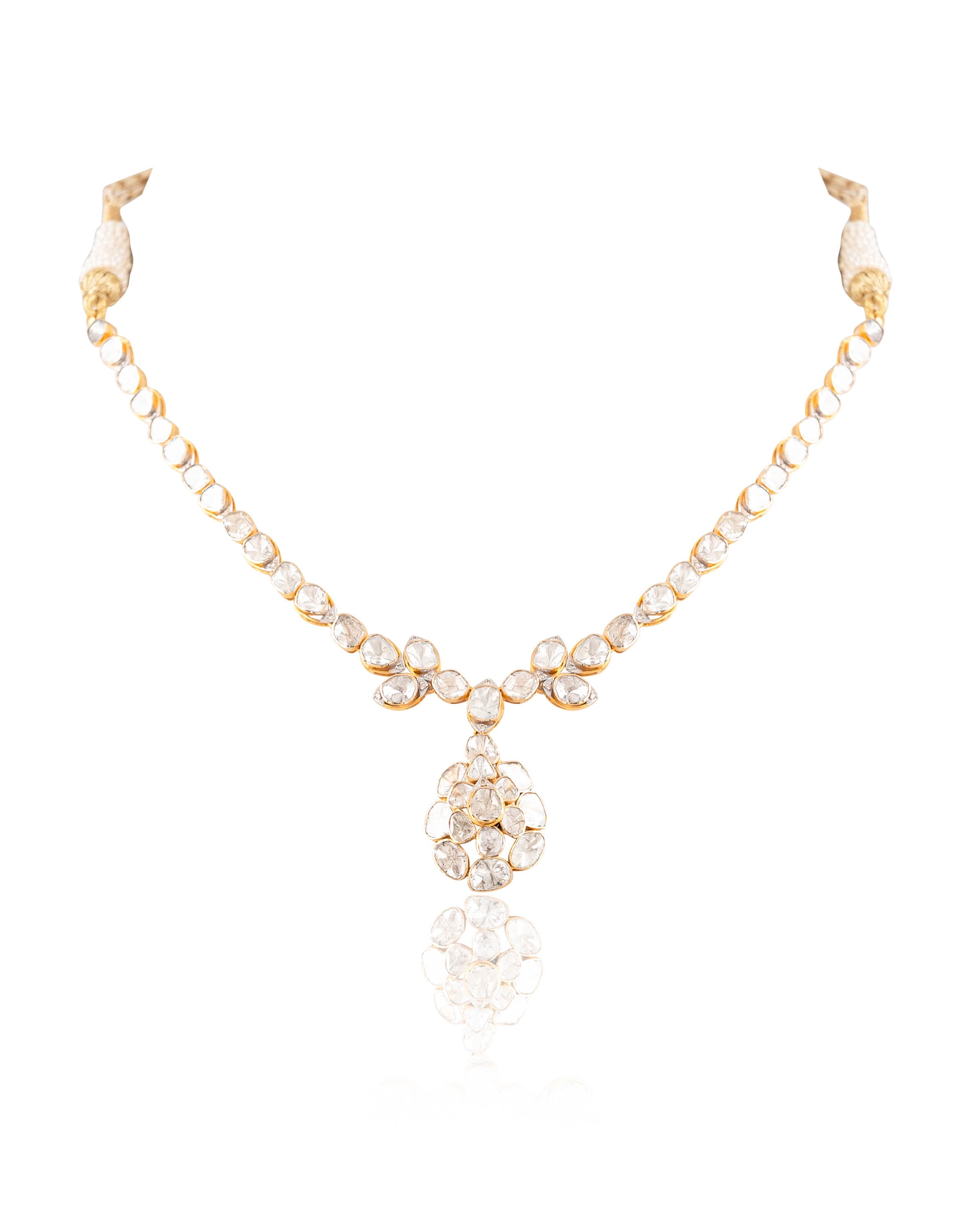 Devangi Polki And Diamond Necklace