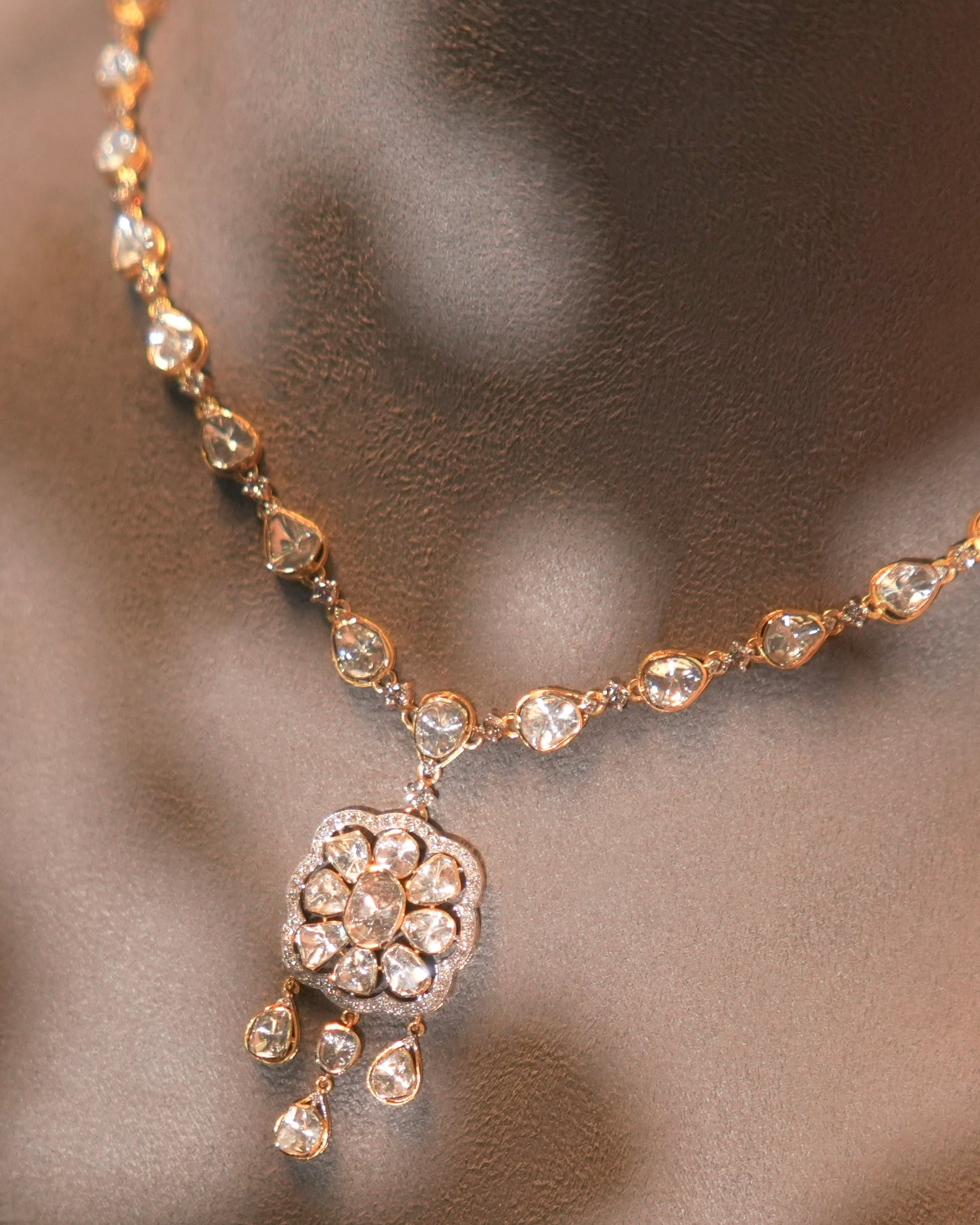 Annika Polki And Diamond Necklace