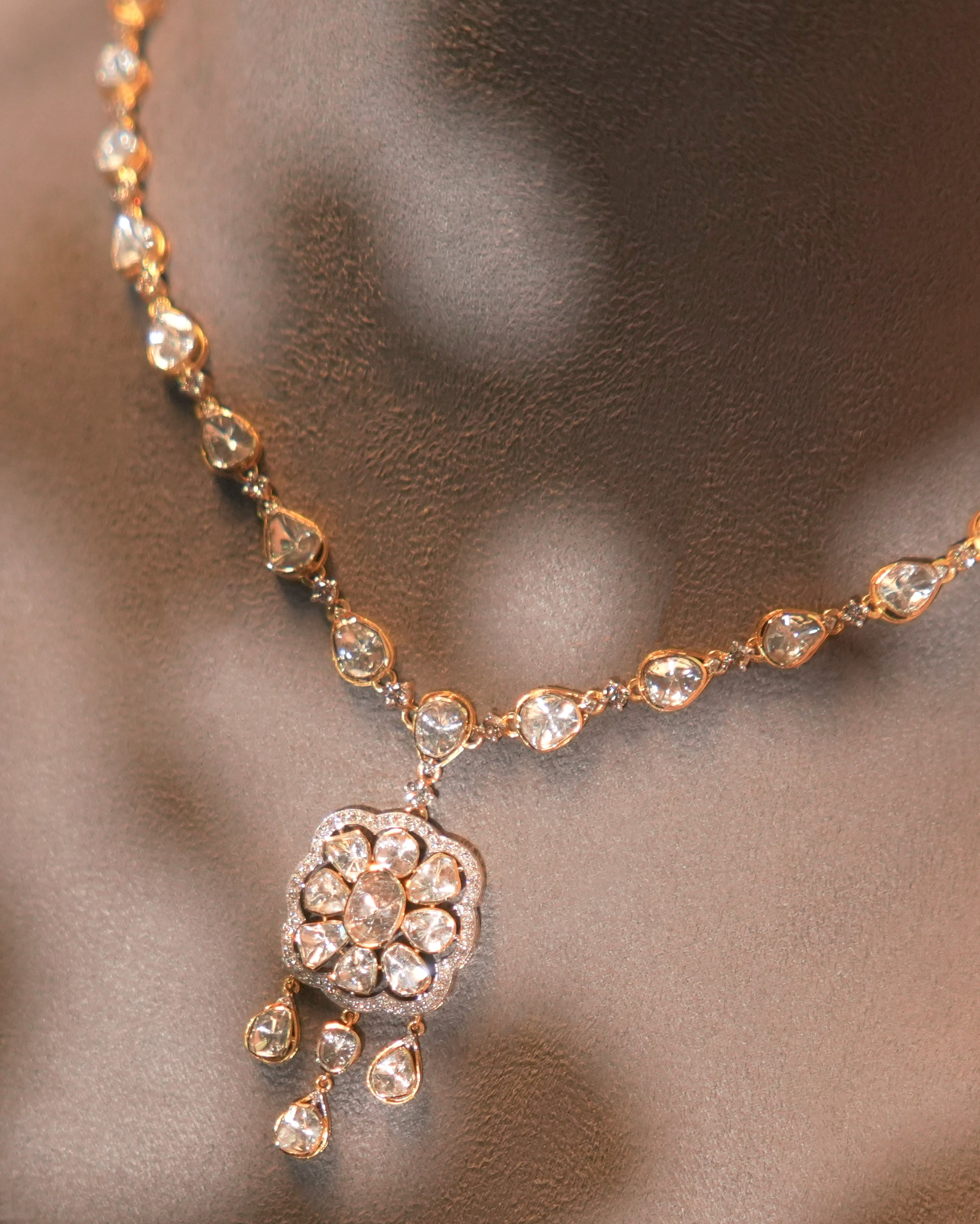 Annika Polki And Diamond Necklace