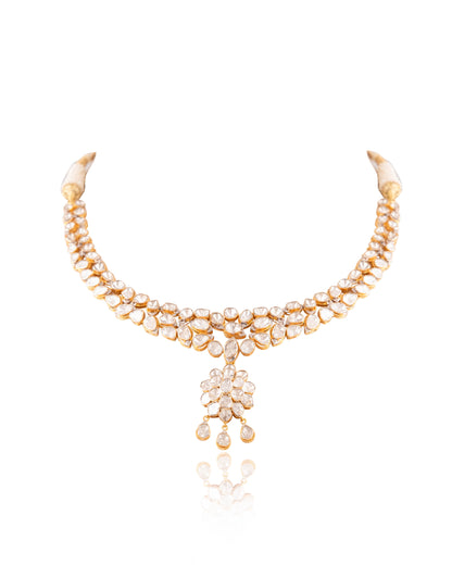 Girija Polki And Diamond Necklace