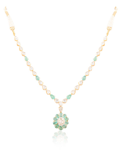 Taahira Polki And Diamond Necklace
