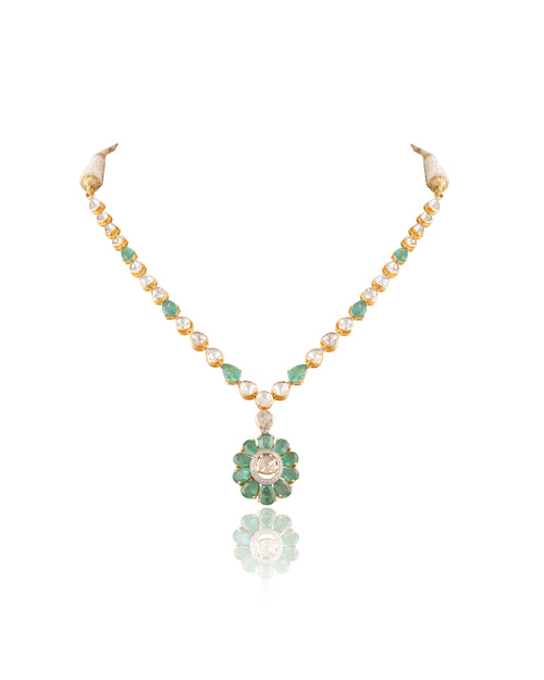Taahira Bridal Polki And Diamond Set