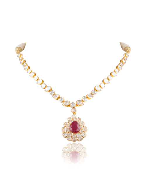 Elarra Polki And Diamond Necklace