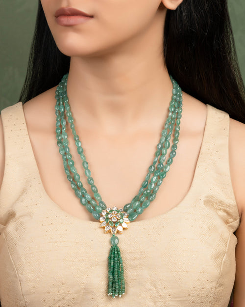 Kashish Polki And Diamond Bead Choker