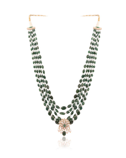 Zella Polki And Diamond Bead Pendant