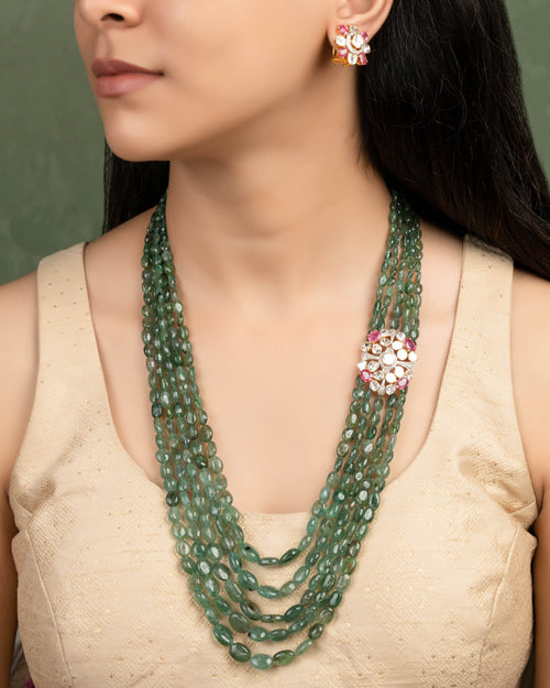 Shipra Polki And Diamond Bead Pendant