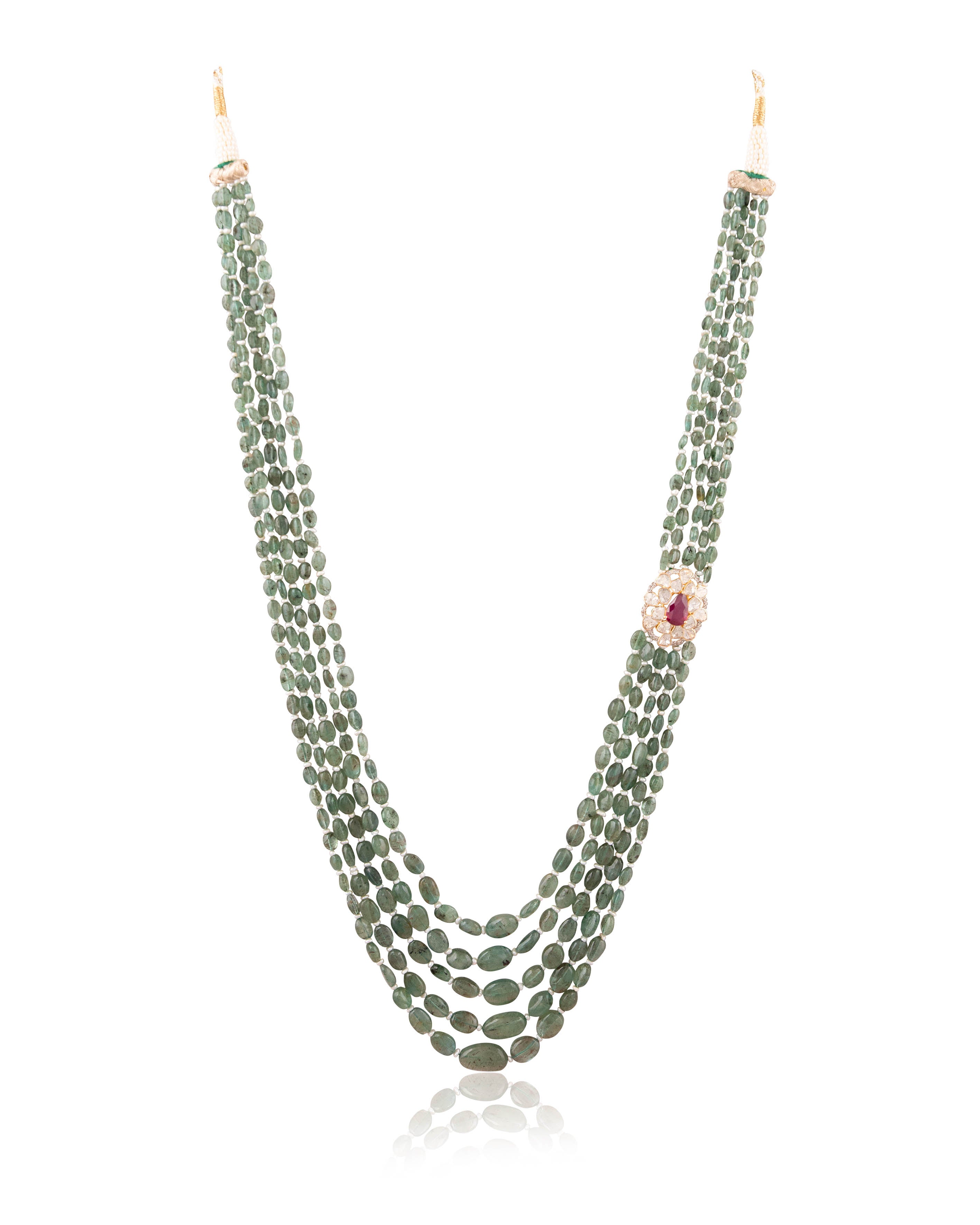 Aradhna Polki And Diamond Bead Pendant