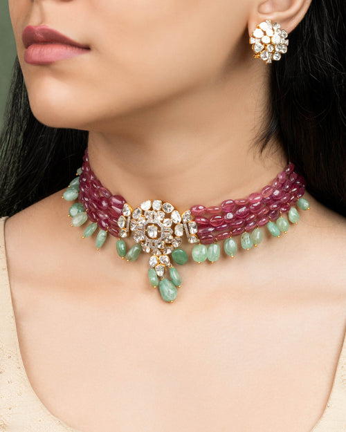 Rutuja Polki And Diamond Tops