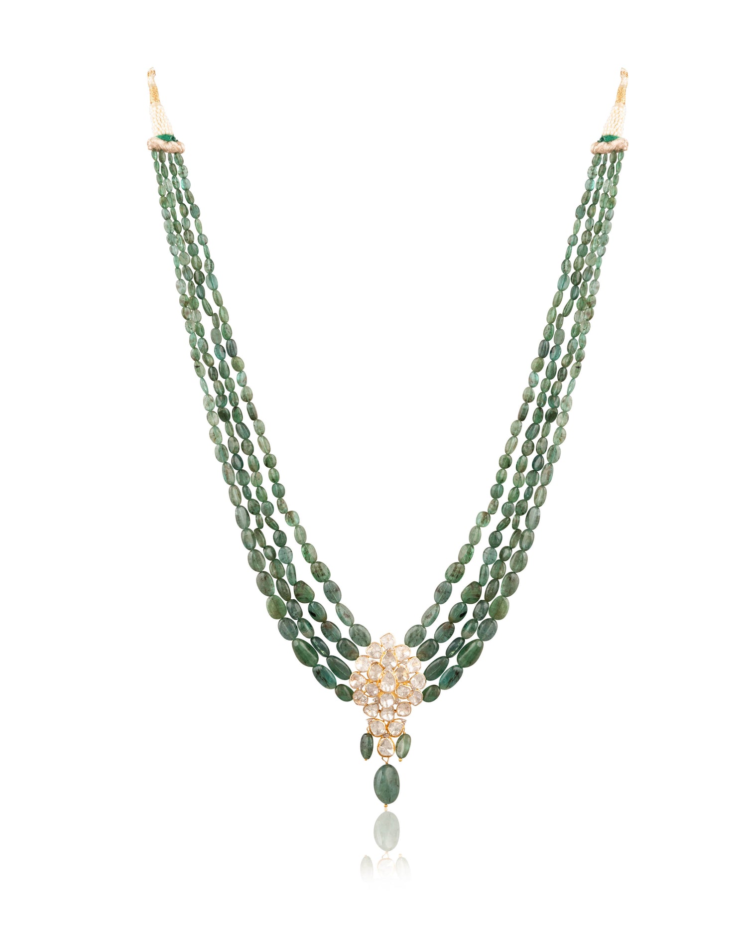 Darshini Polki And Diamond Bead Pendant