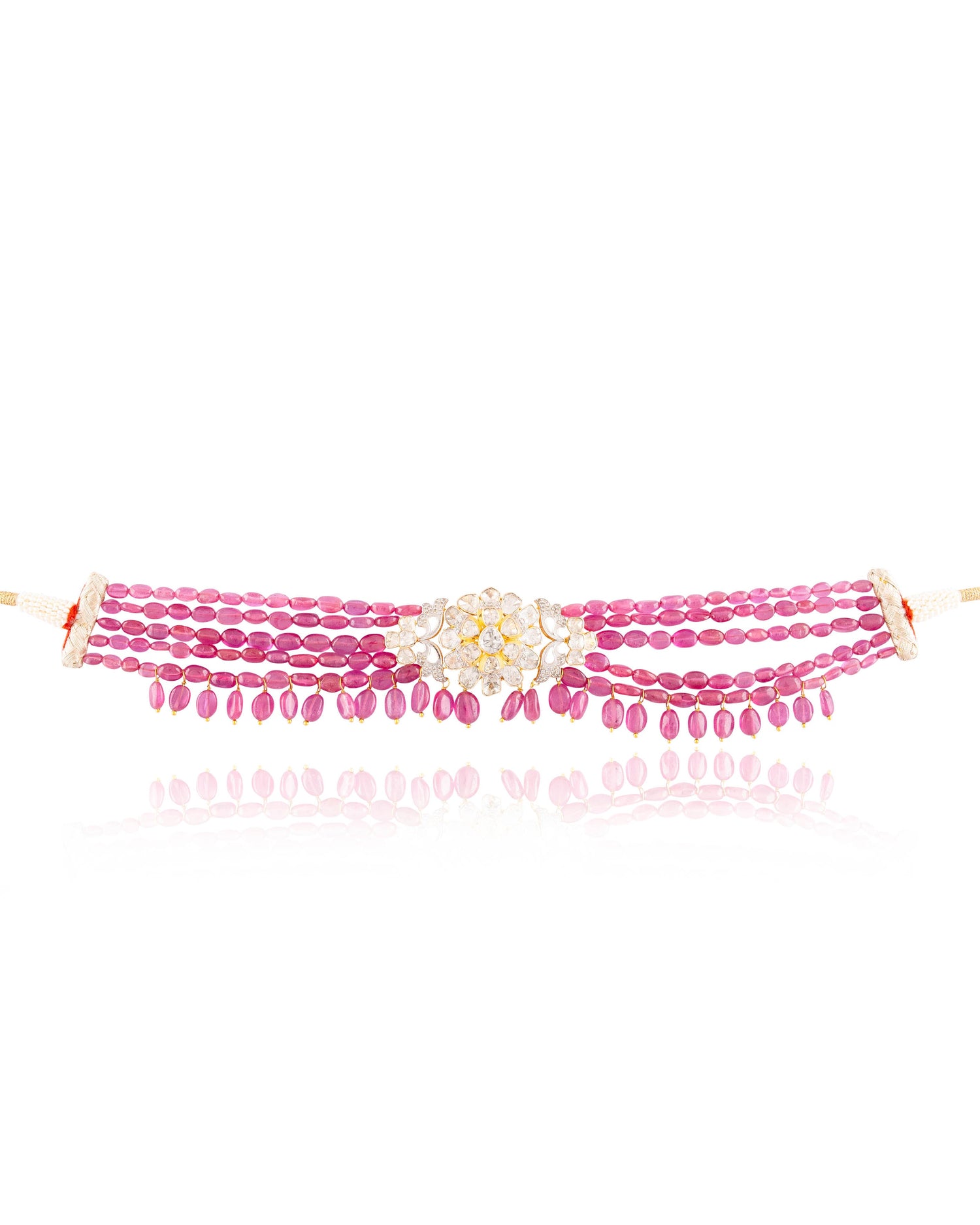 Aayat Polki And Diamond Bead Choker