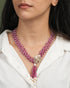 Medha Polki And Diamond Bead Pendant