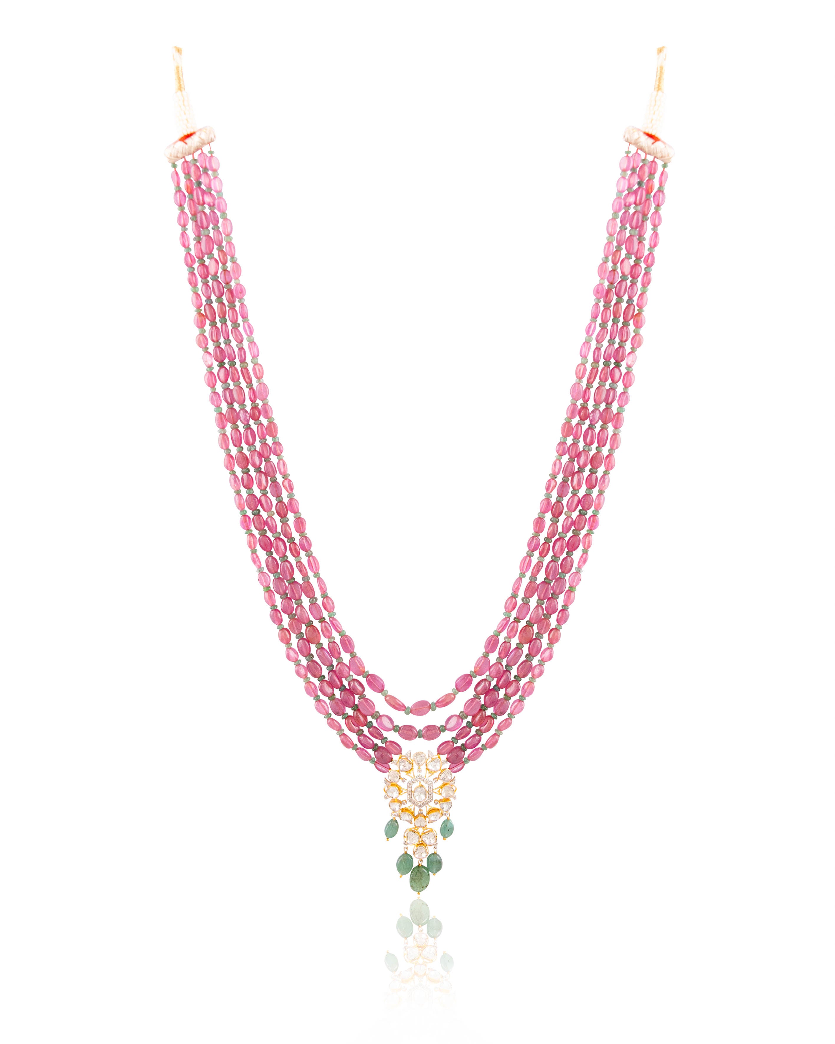 Sambhavi Polki And Diamond Bead Pendant