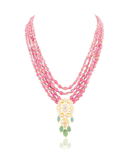 Sambhavi Polki And Diamond Bead Pendant