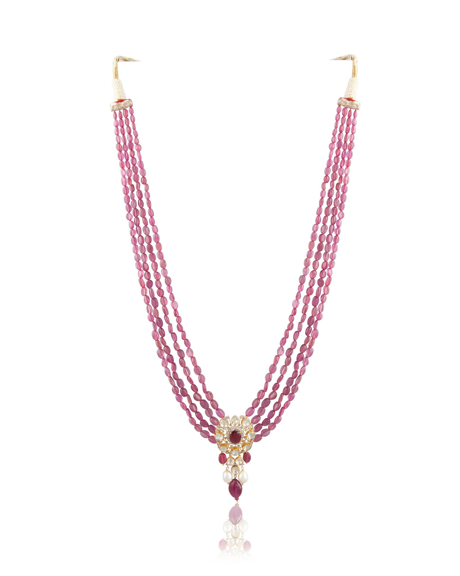 Bhavya Polki And Diamond Bead Pendant