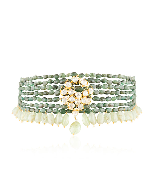 Mansha Polki Bead Choker