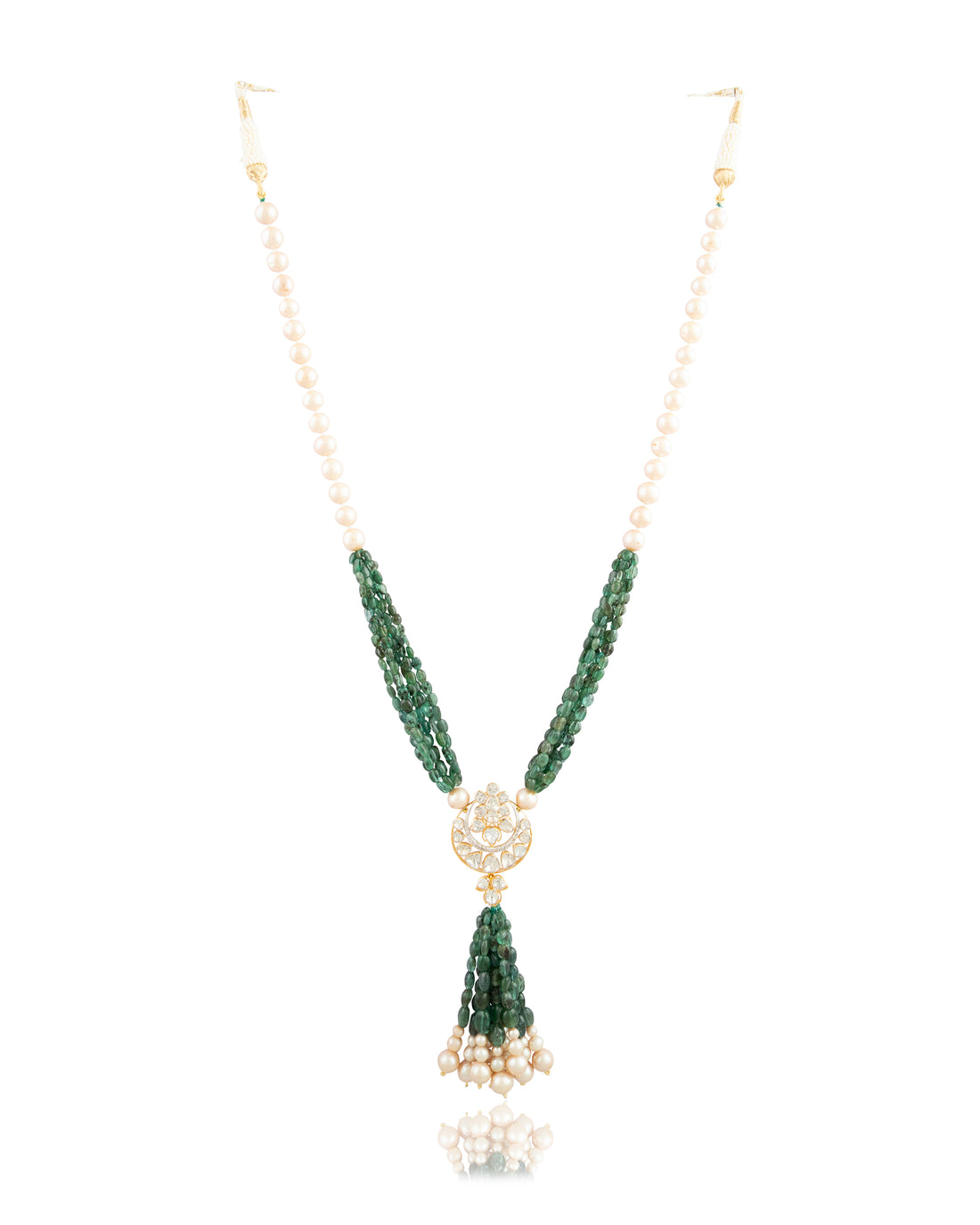 Livia Polki And Diamond Bead Pendant