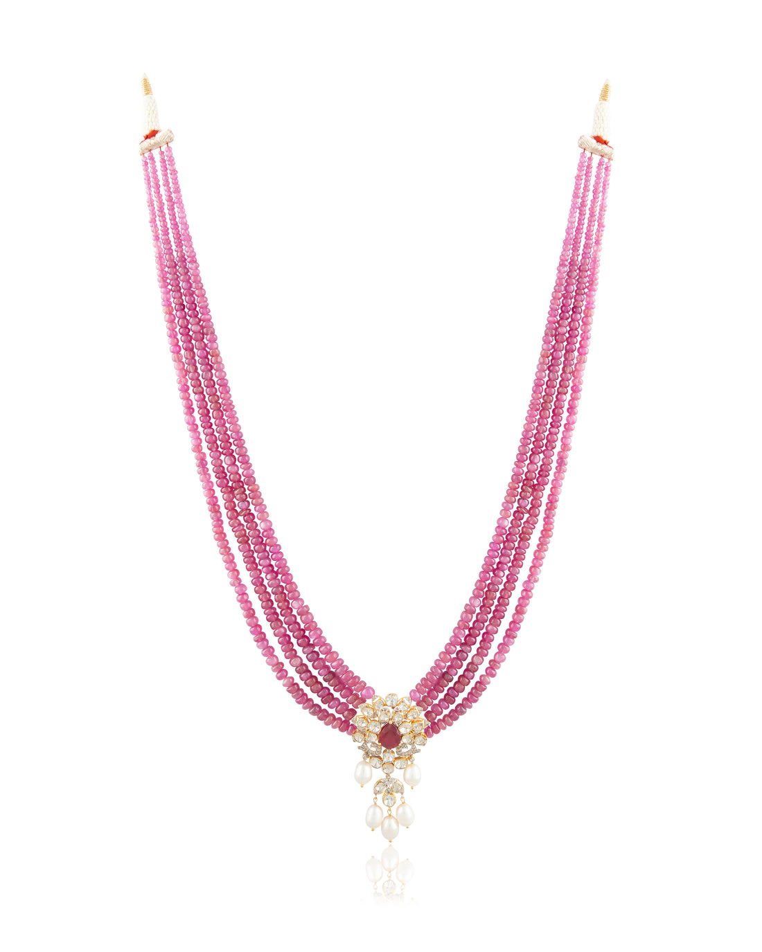 Iliana Polki And Diamond Bead Pendant