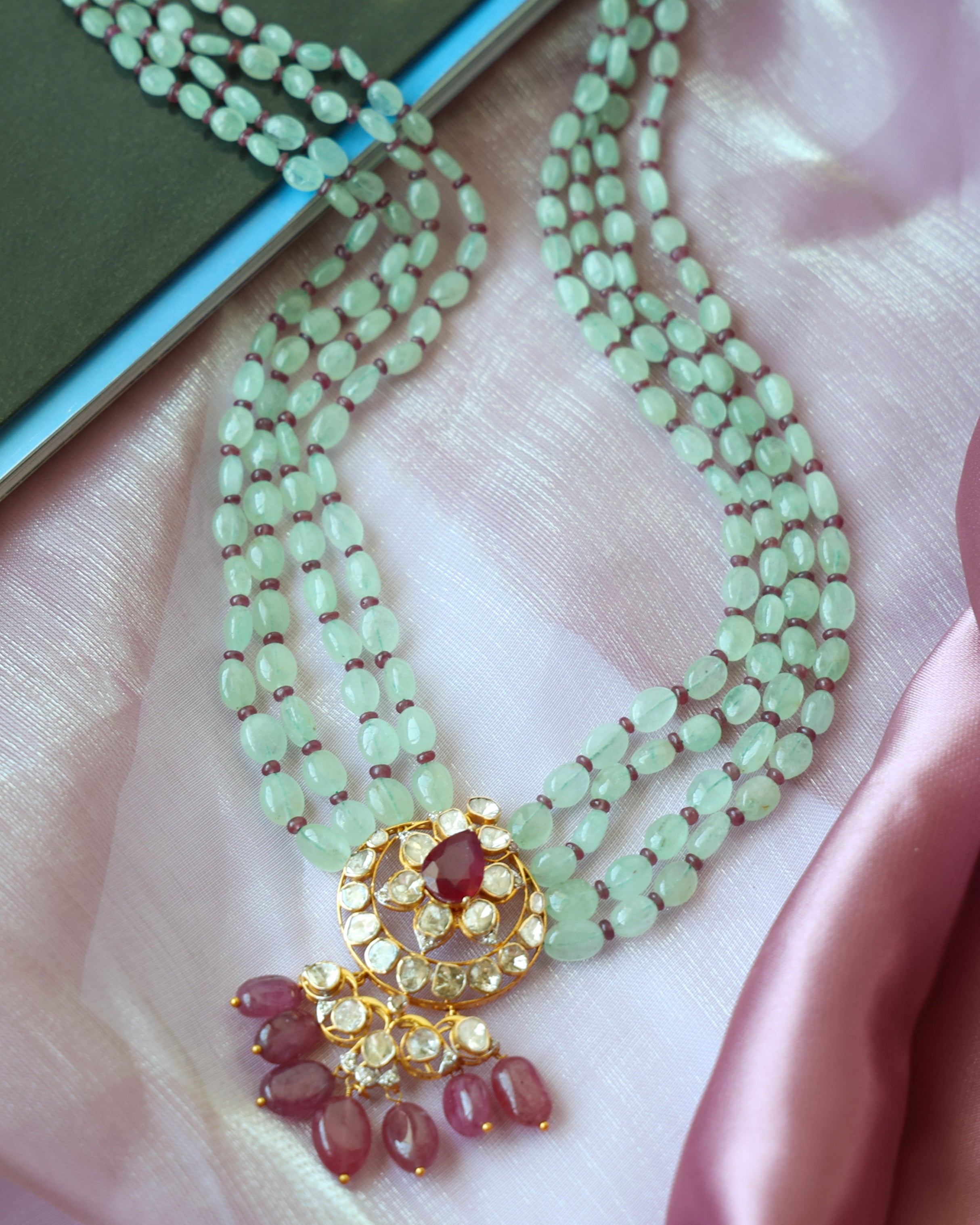 Jamie Polki And Diamond Bead Pendant