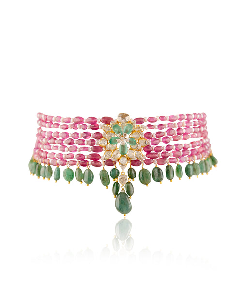 Neriah Polki Bead Choker