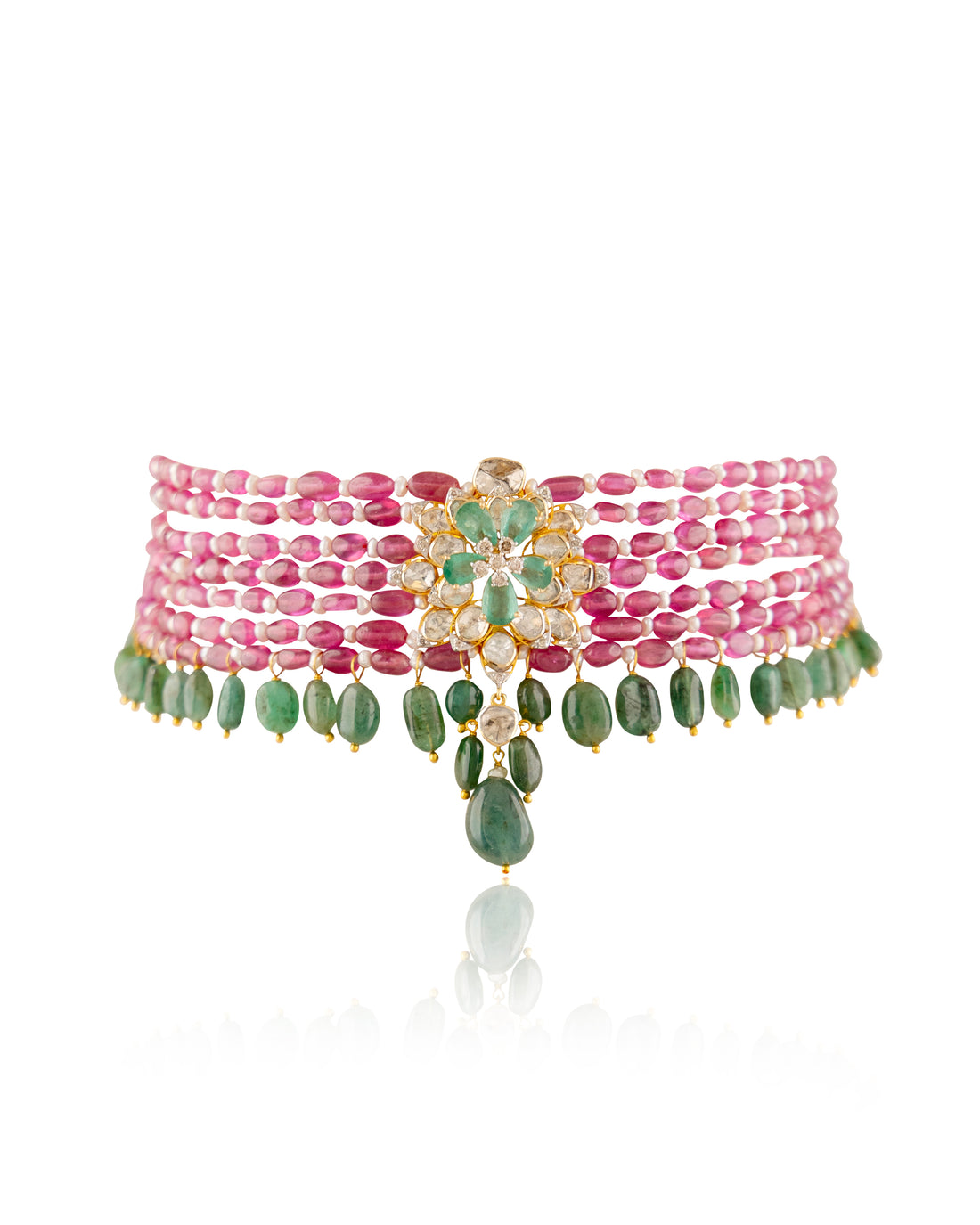 Neriah Polki Bead Choker