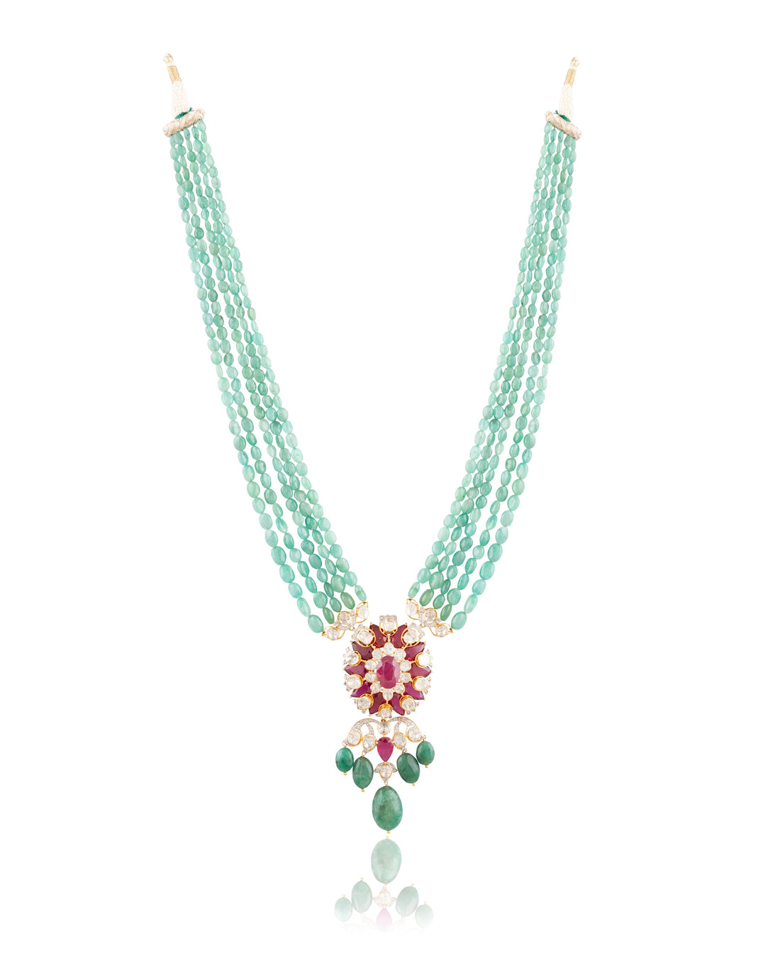 Riva Polki And Diamond Bead Pendant - NO ORDERS