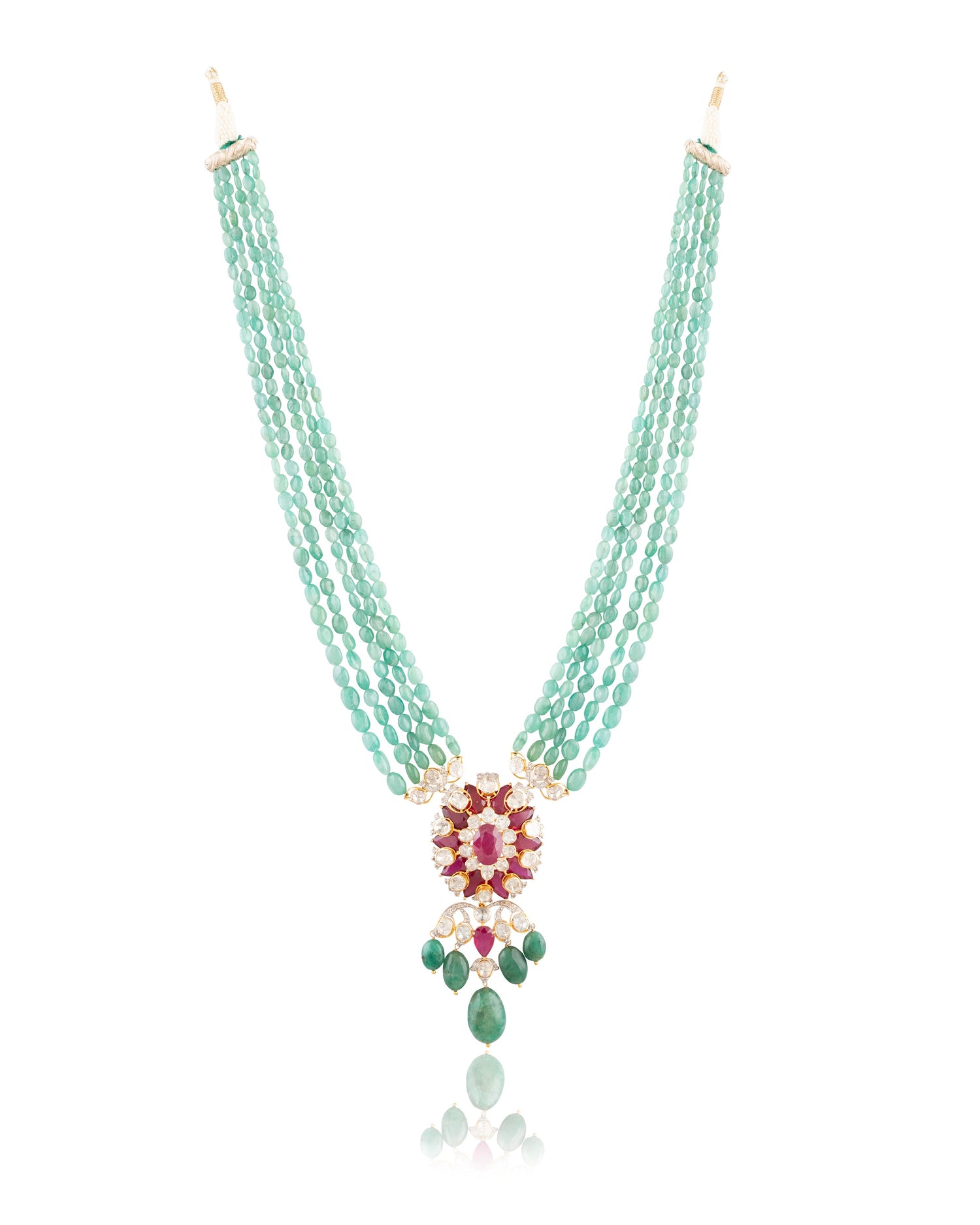 Riva Polki And Diamond Bead Pendant - NO ORDERS