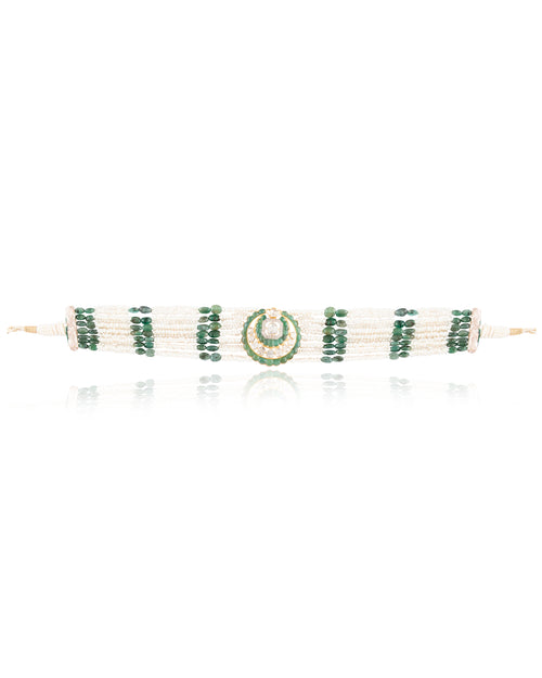 Rishika Polki And Diamond Bead Choker