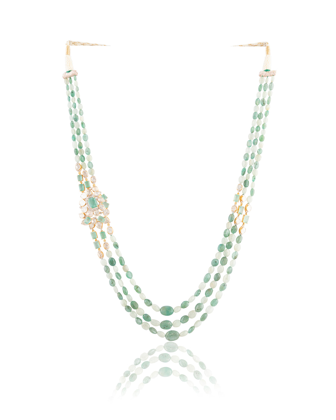 Mudita Polki And Diamond Bead Pendant