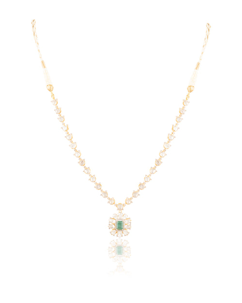 Saanvi Polki And Diamond Necklace