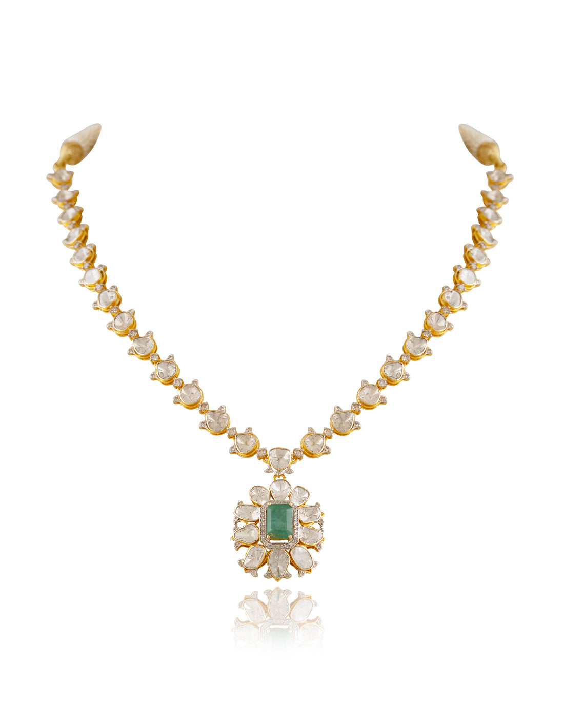 Saanvi Polki And Diamond Necklace