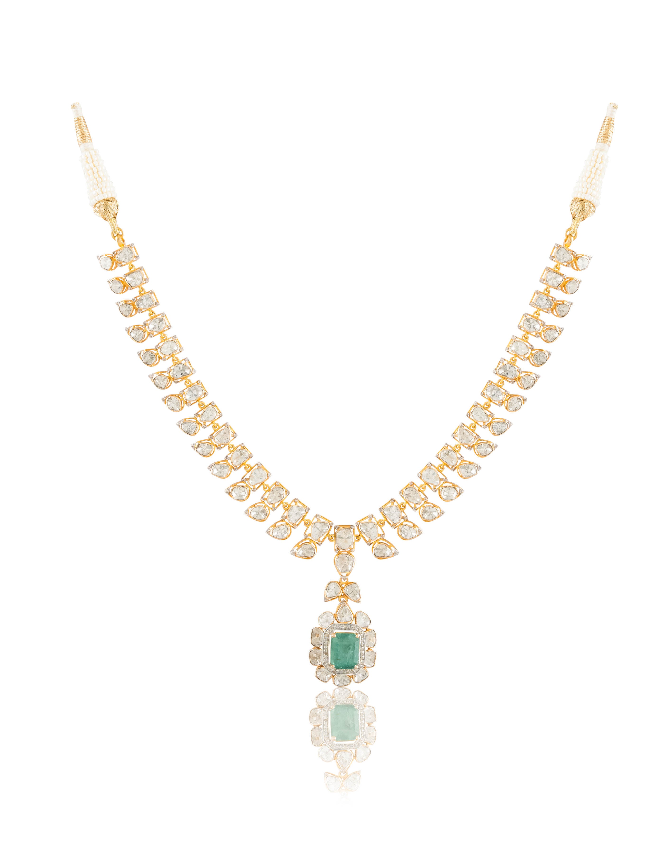 Tiya Polki And Diamond Necklace