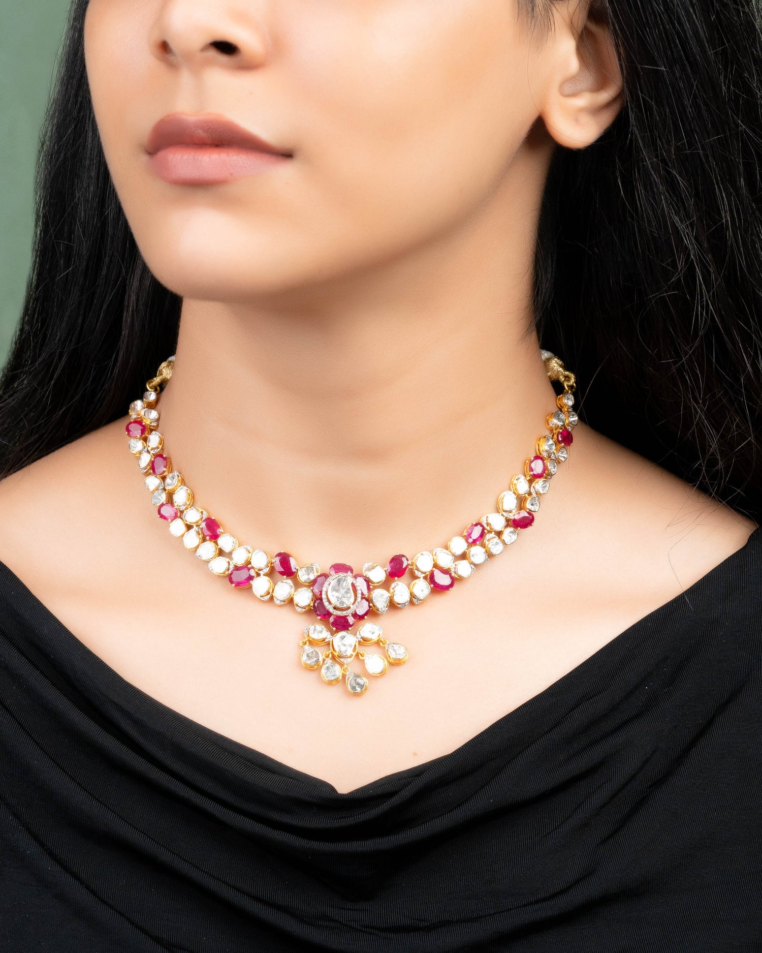 Namrata Polki And Diamond Necklace