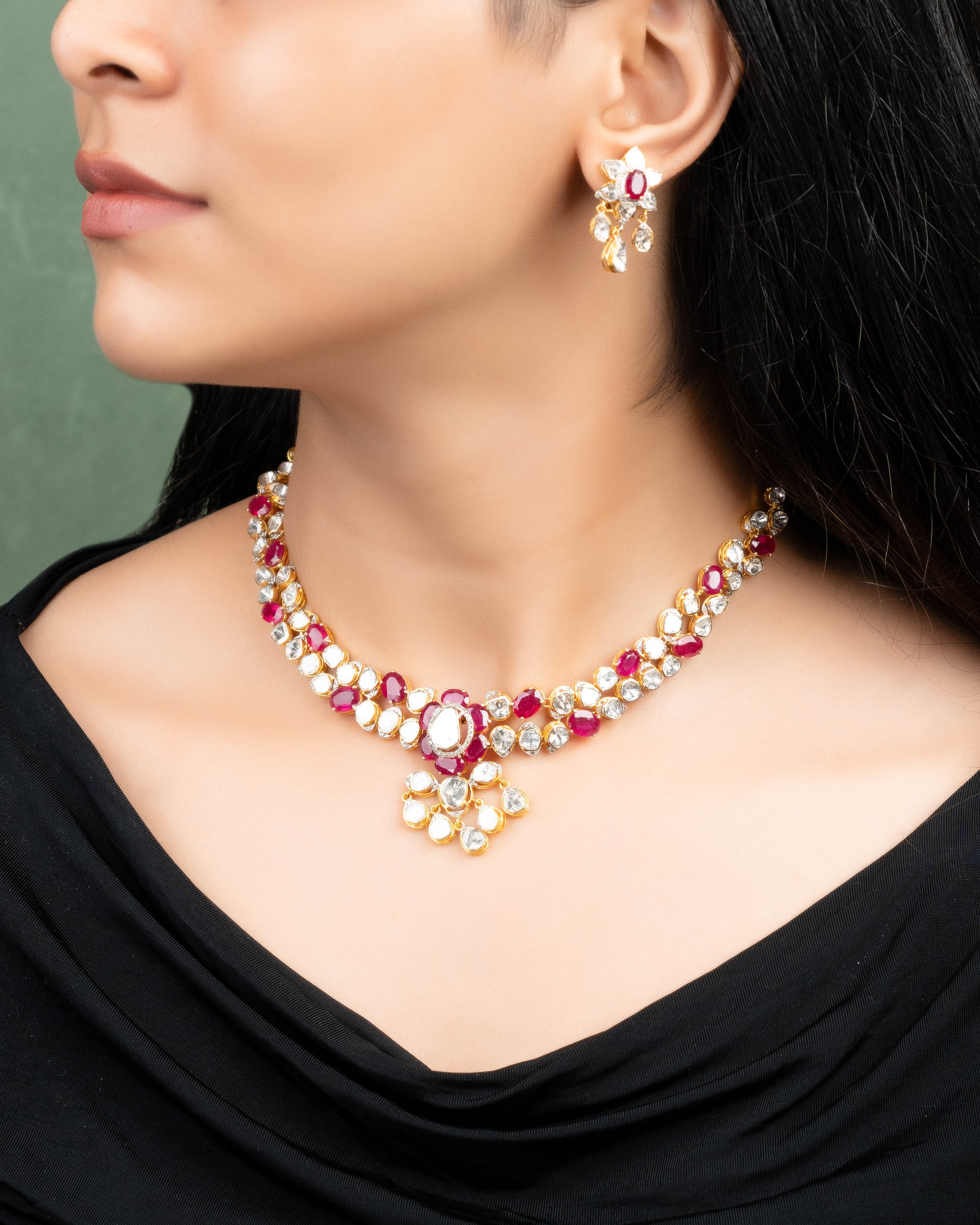 Namrata Polki And Diamond Necklace