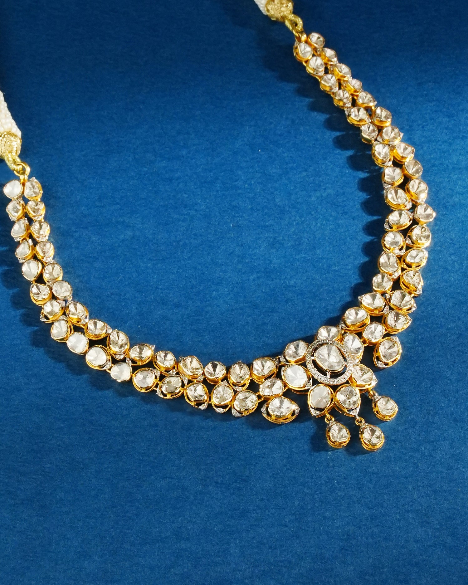 Zinat Polki And Diamond Necklace