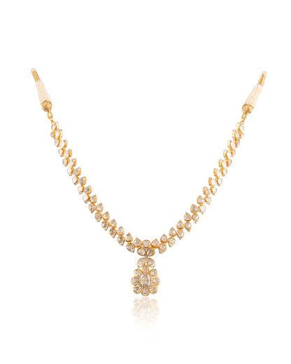 Niti Polki And Diamond Necklace