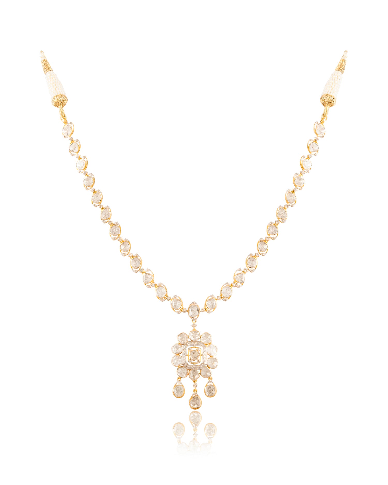 Ragini Polki And Diamond Necklace