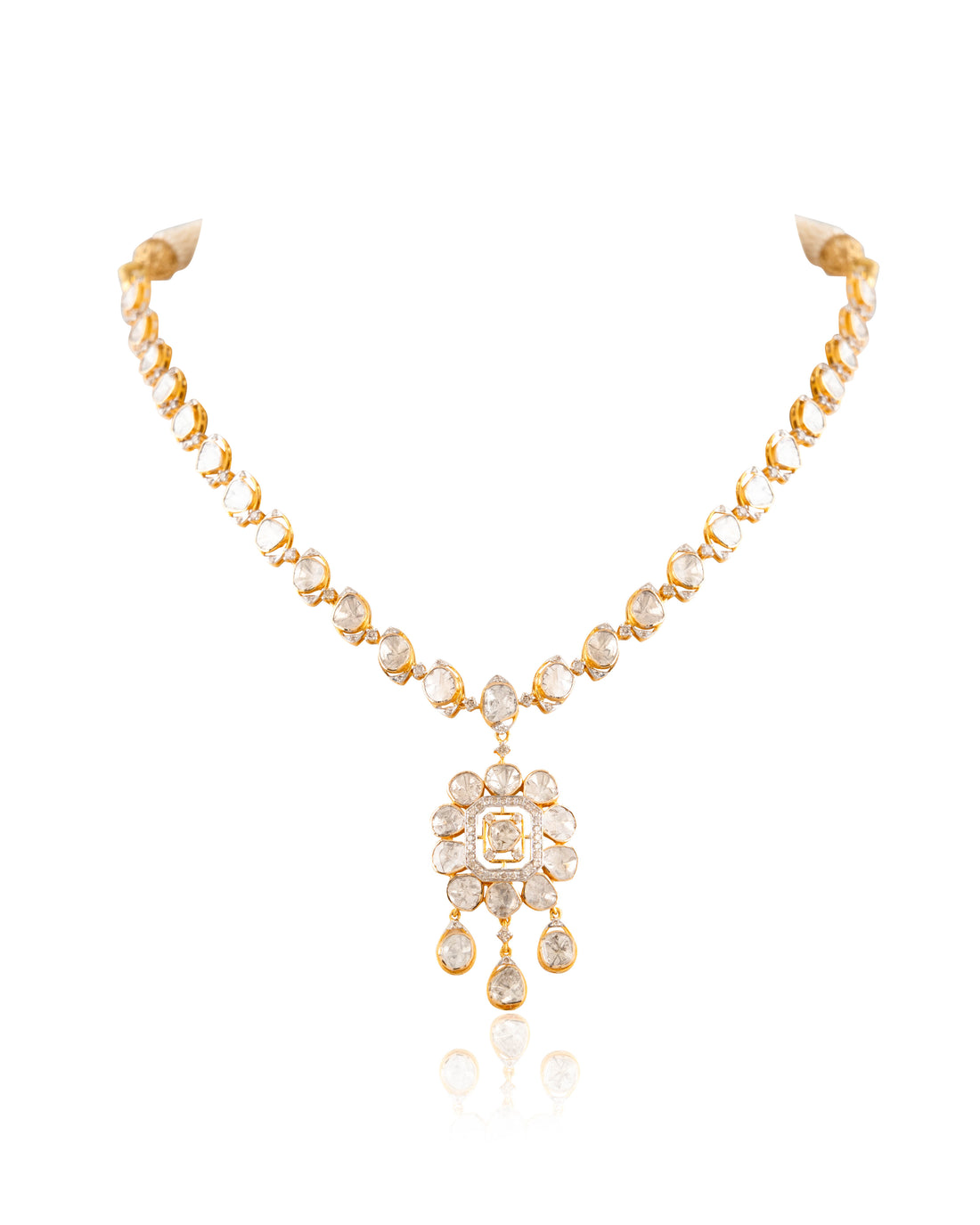 Ragini Polki And Diamond Necklace