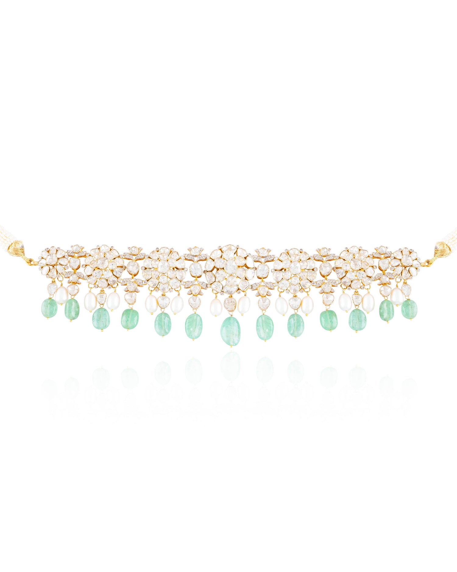 Nida Polki And Diamond Choker
