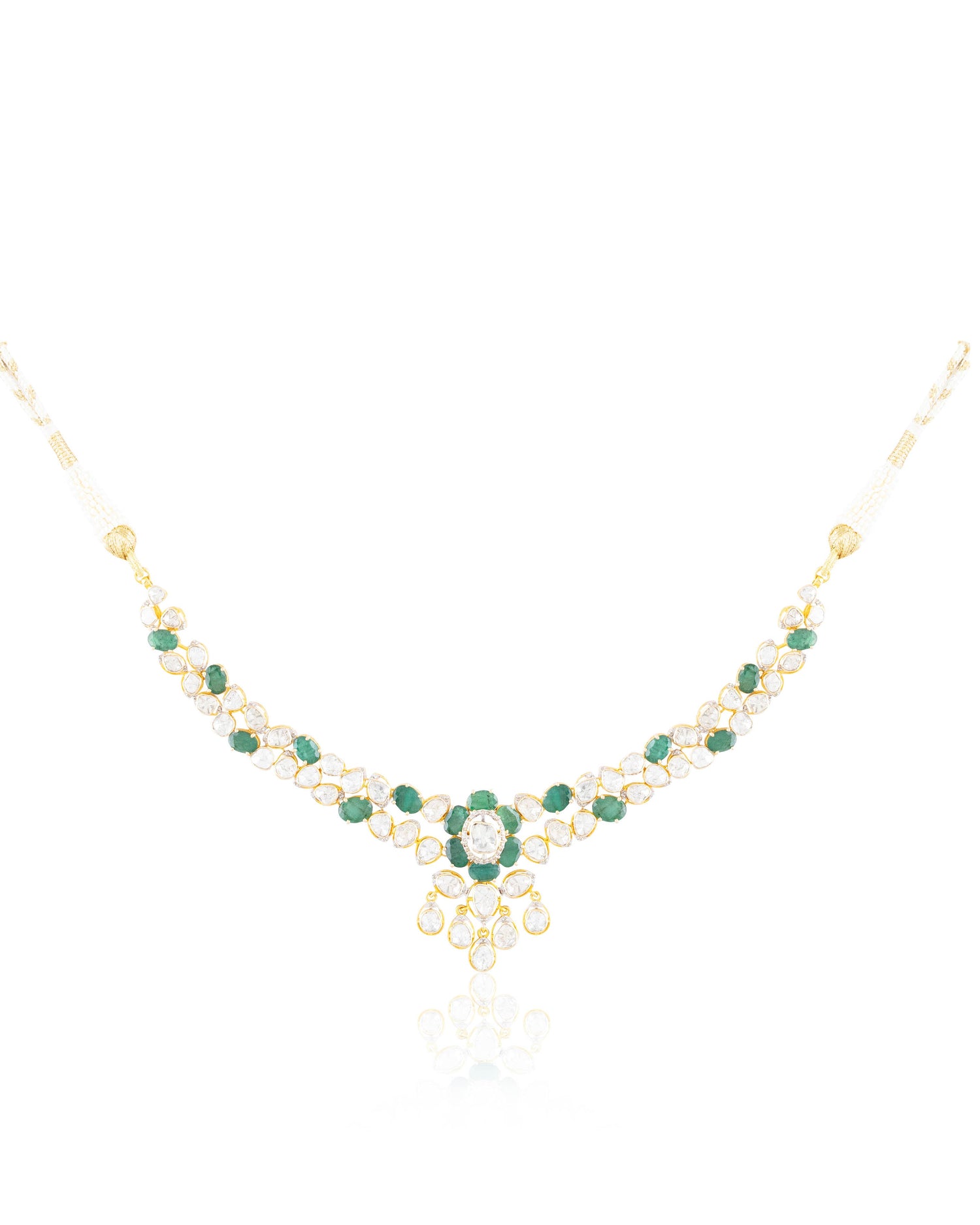 Shrinika Polki And Diamond Necklace