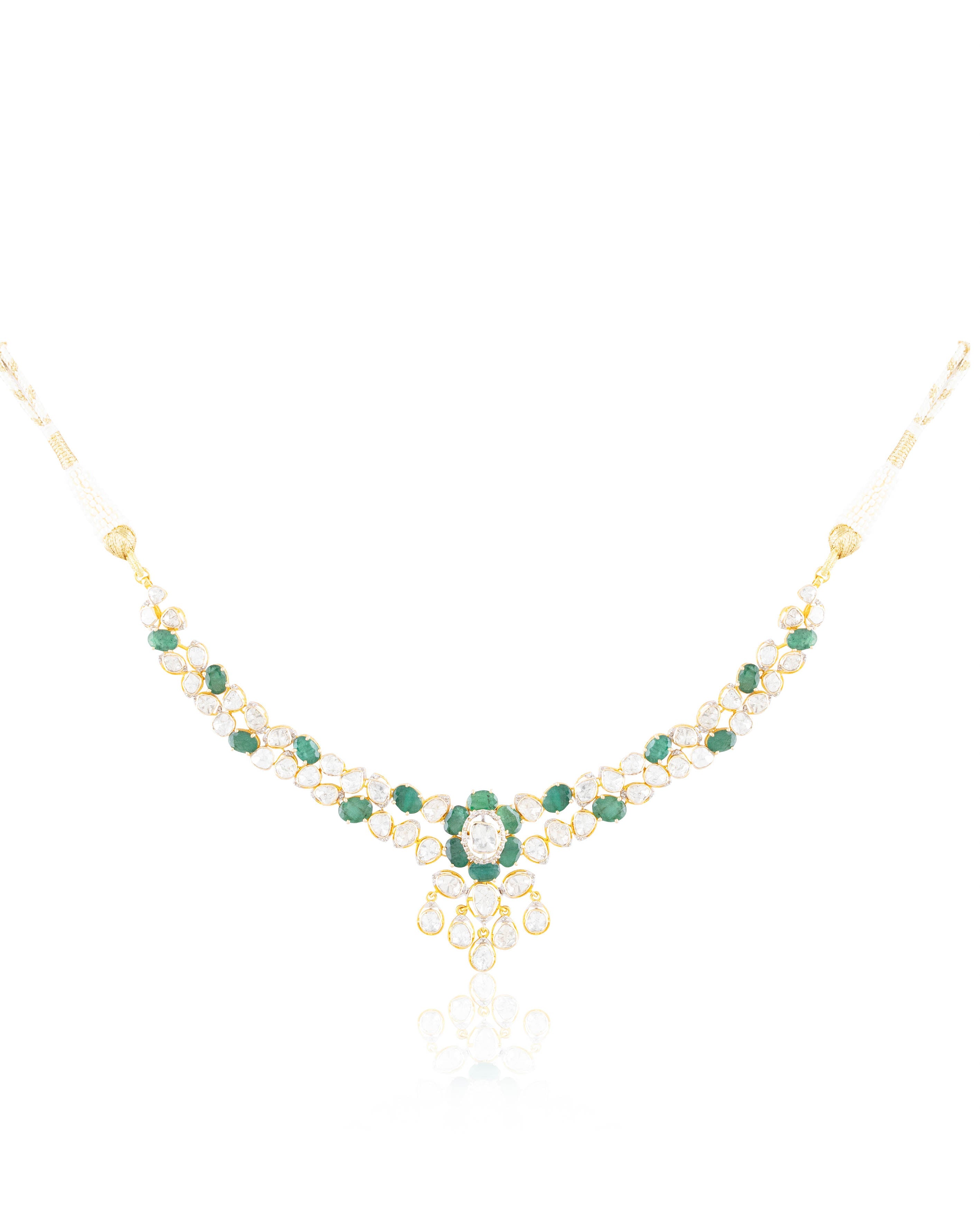 Shrinika Polki And Diamond Necklace