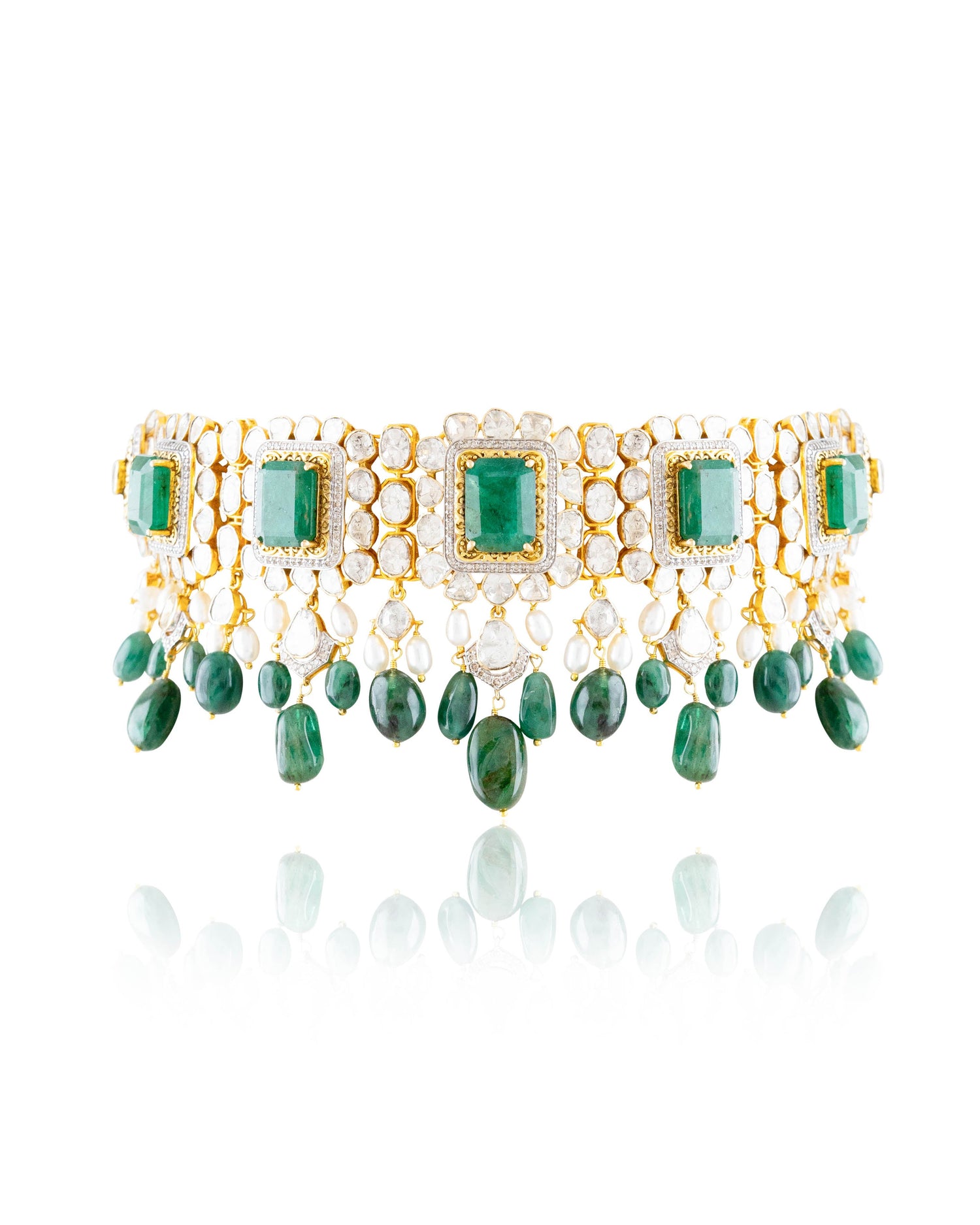 Kajal Polki And Diamond Choker