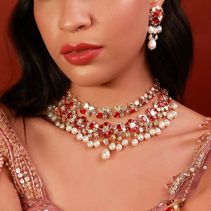 Urvashi Bridal Polki And Diamond Set